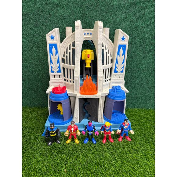 Imaginext Justice League Hall of Justice Playset & Figures Batman Superman Heros - Picture 1 of 7